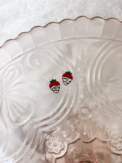 Chocolate Covered Strawberry Studs