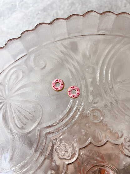 Strawberry Donut Studs