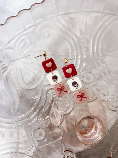 Quilted Trio Dangles