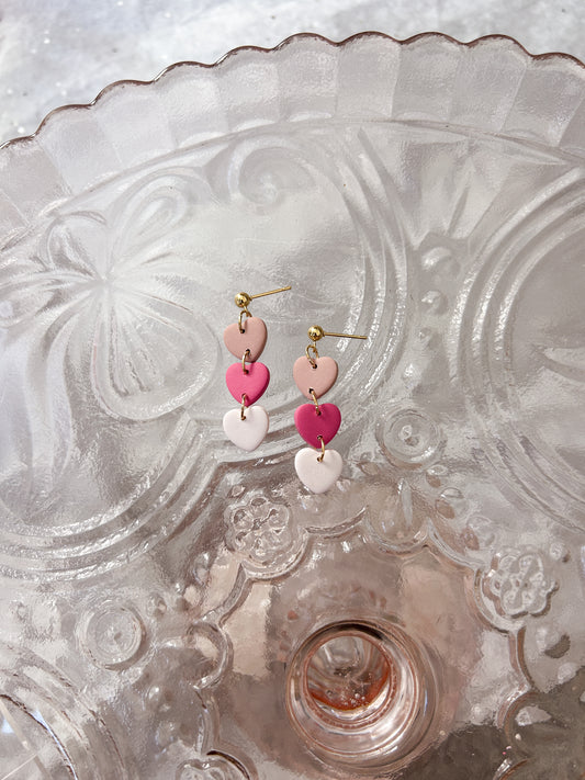 Stacked Heart Dangles