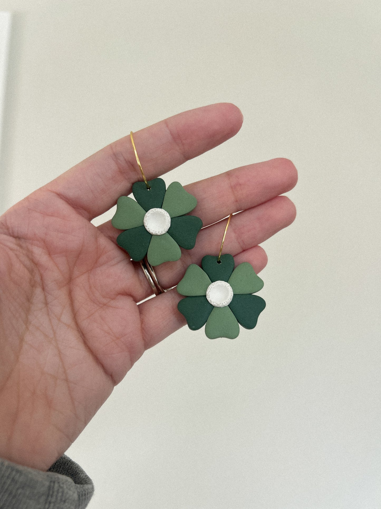 Floral Clover Hoops