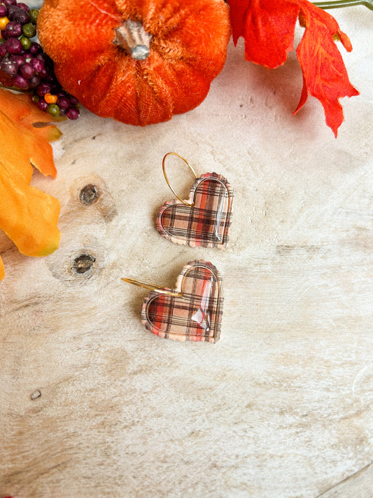 Quilted Heart Hoops