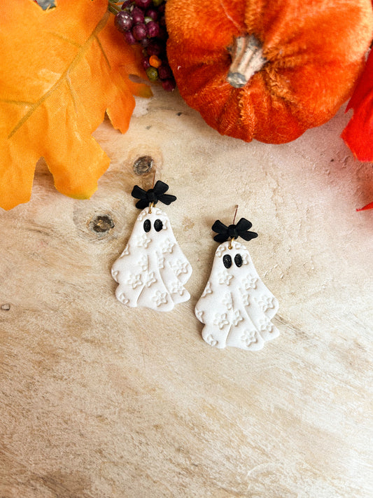 Floral Ghost Dangles
