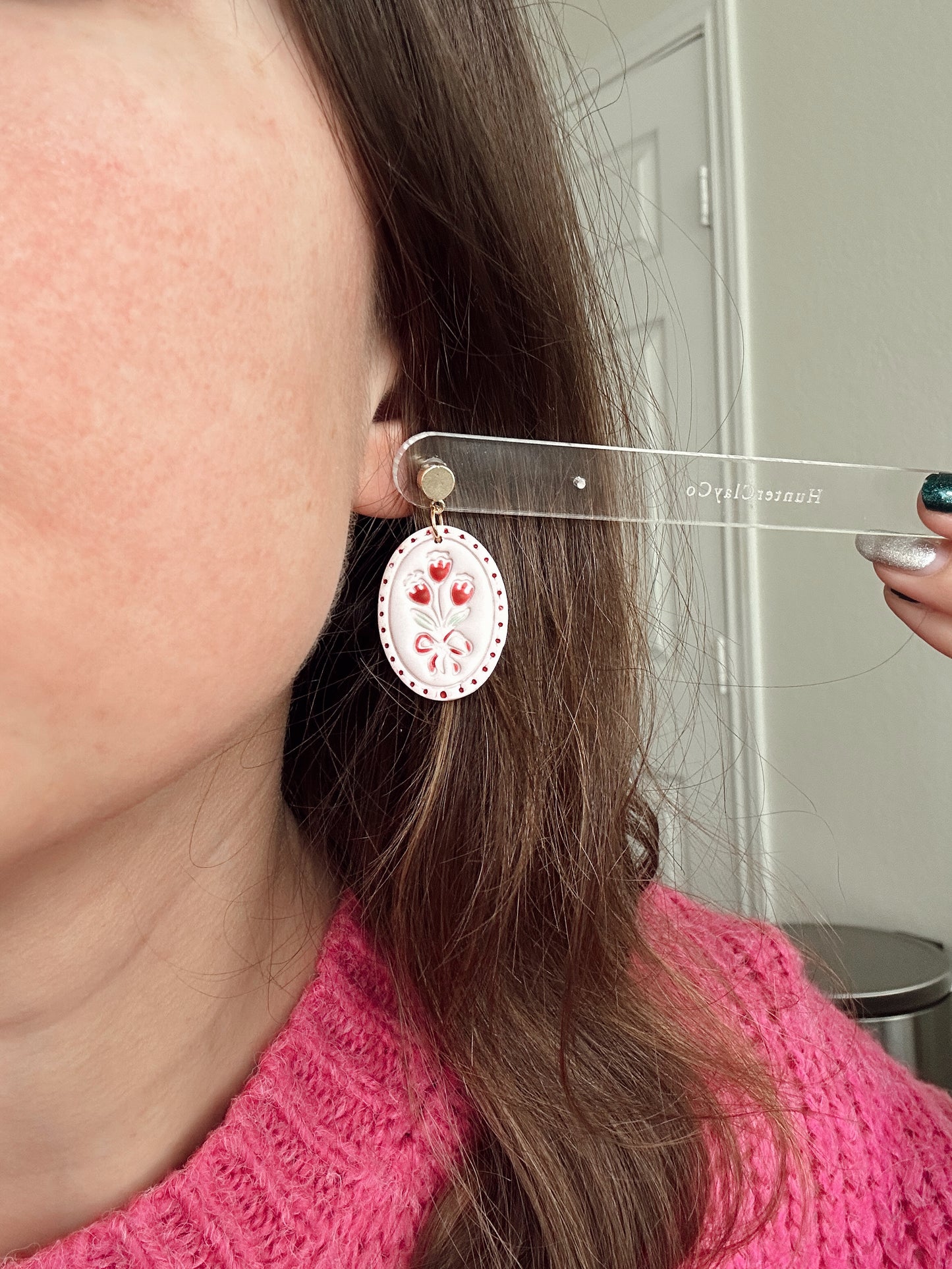 Floral Frame Dangles