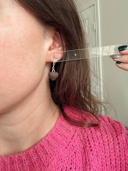 Chocolate Heart Huggies