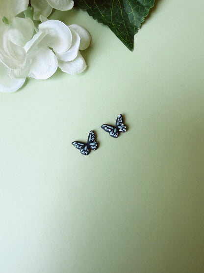 Blue Butterfly Studs