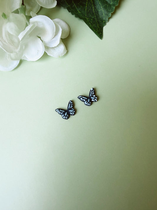 Blue Butterfly Studs