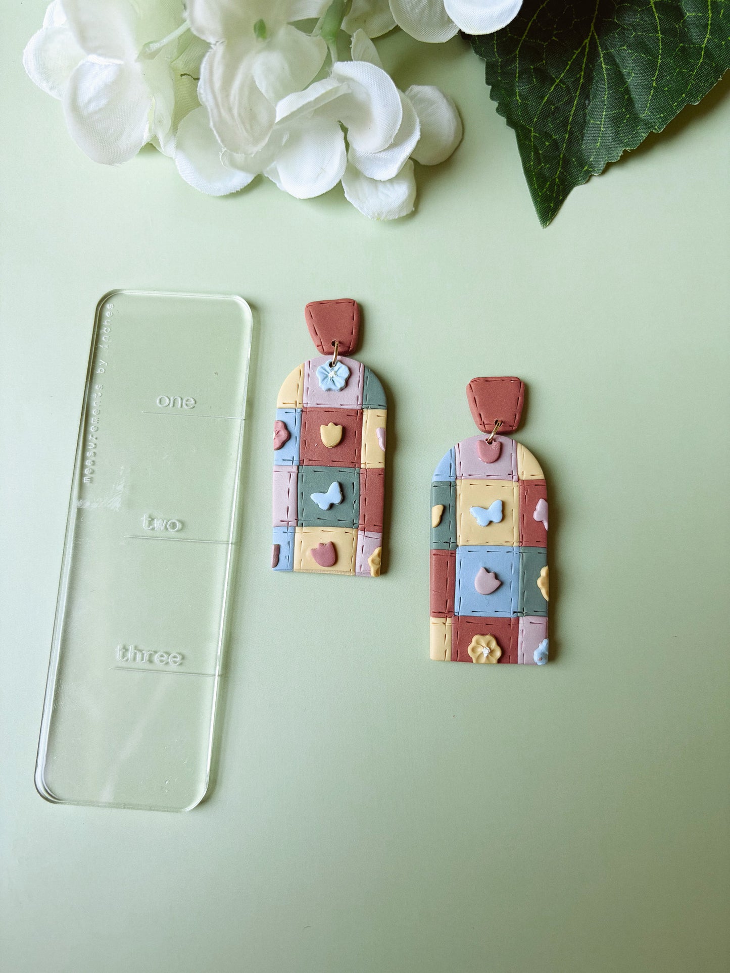 Quilted Spring Dangles