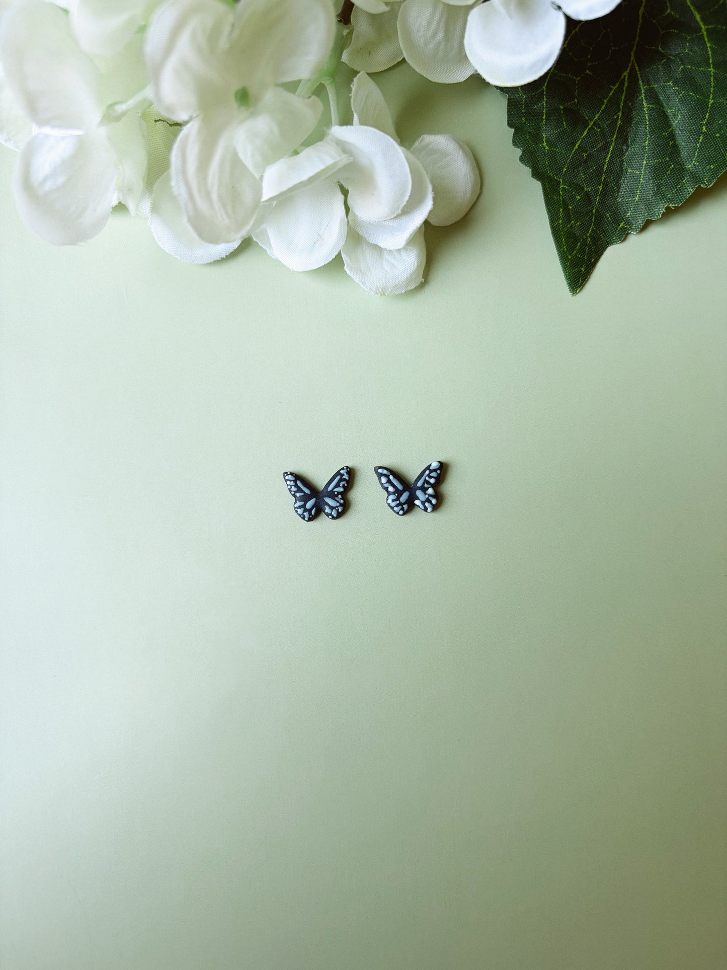 Blue Butterfly Studs