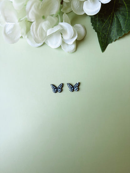 Blue Butterfly Studs