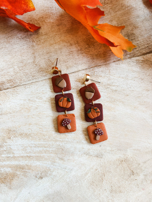 Autumnal Trio Dangles