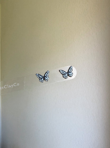 Blue Butterfly Studs