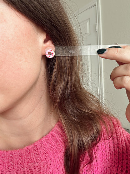 Strawberry Donut Studs