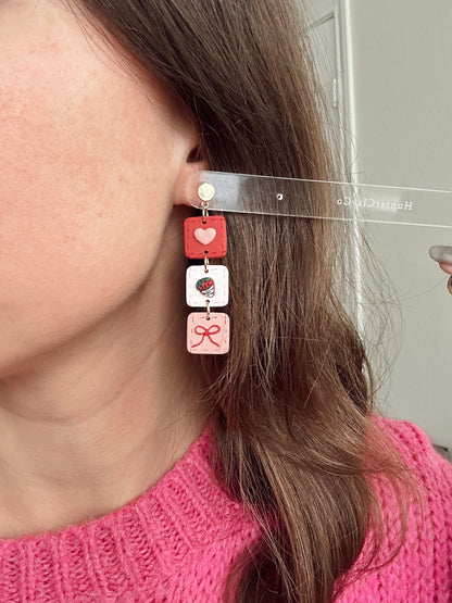 Quilted Trio Dangles