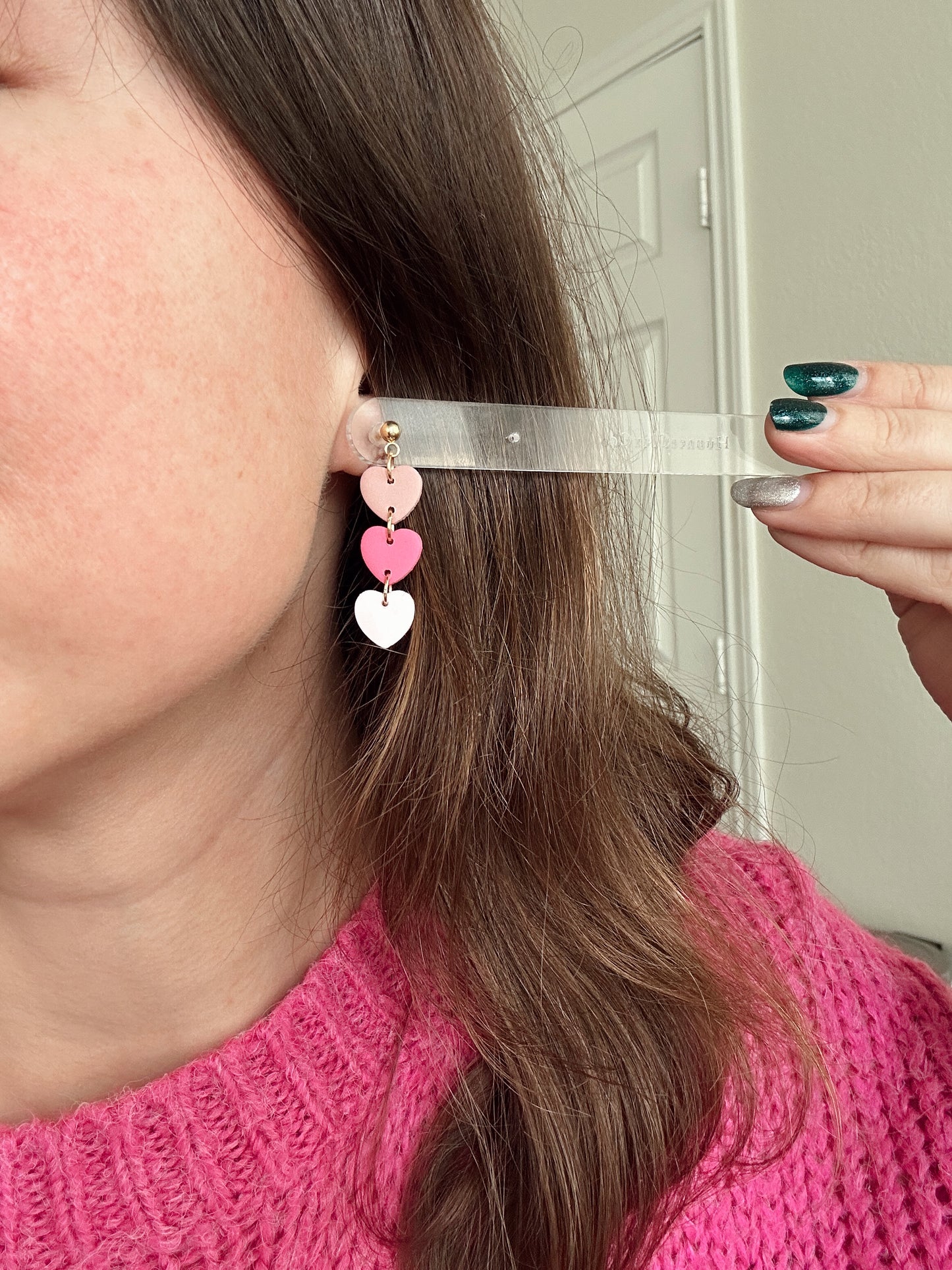 Stacked Heart Dangles