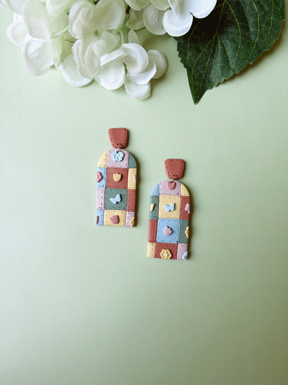 Quilted Spring Dangles