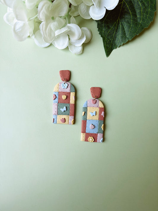 Quilted Spring Dangles