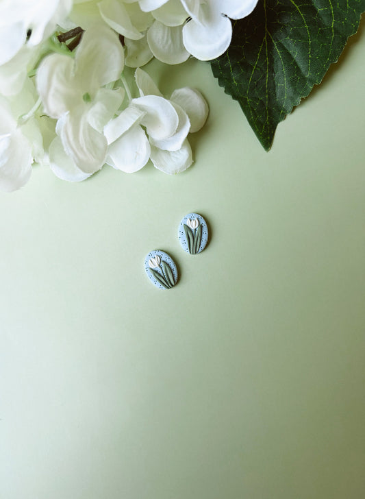 Vintage Tulip Studs