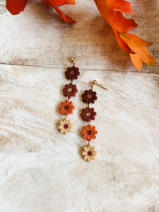 Autumn Daisy Dangles